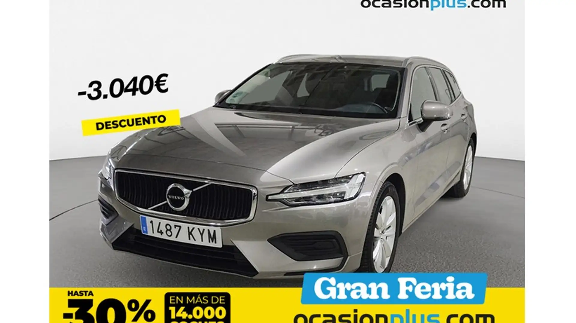 Volvo V60 D3 Momentum Aut. Gris - 1