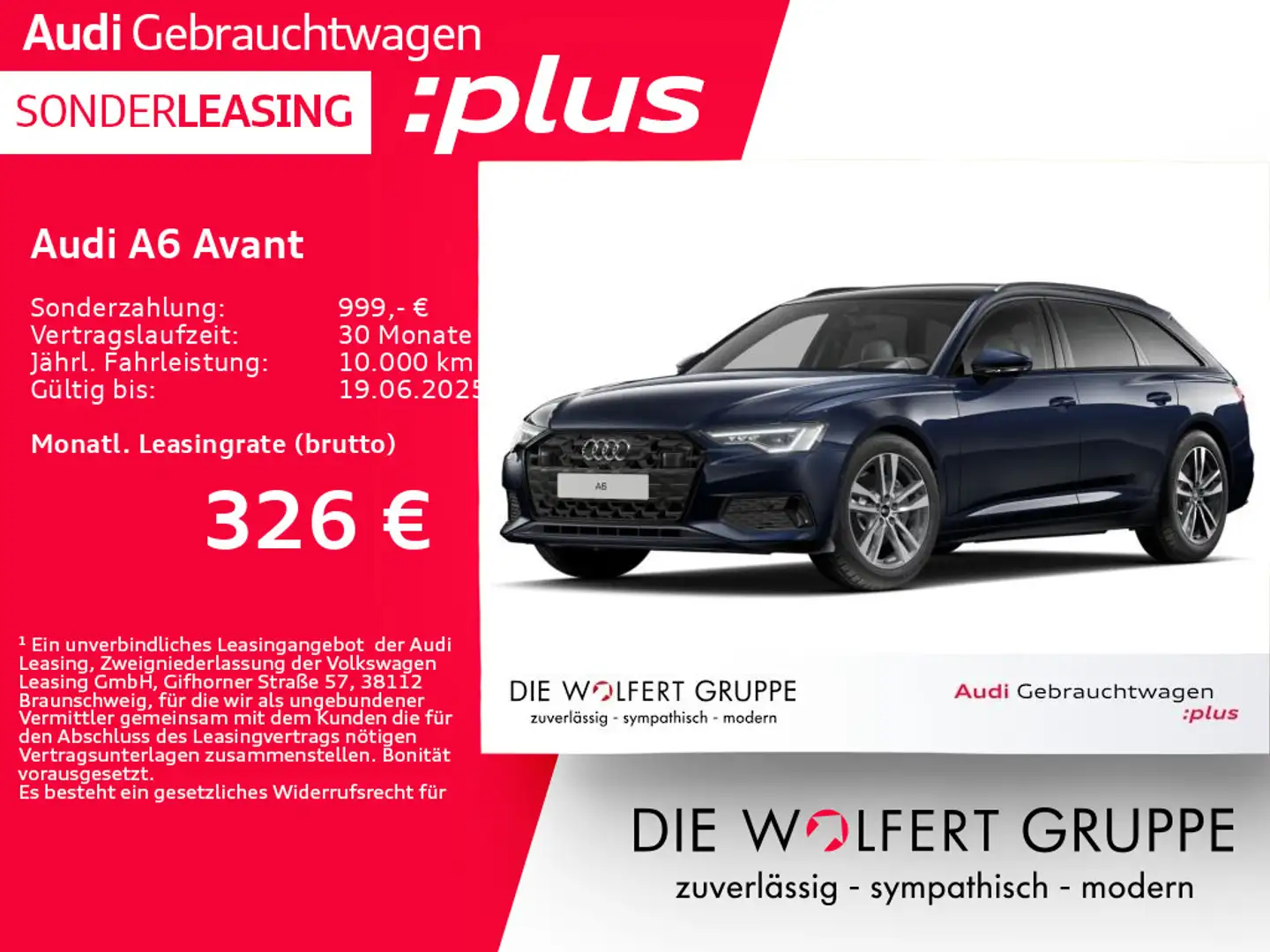 Audi A6 advanced 45 TFSI S tronic ACC*AHK*360° Blau - 1