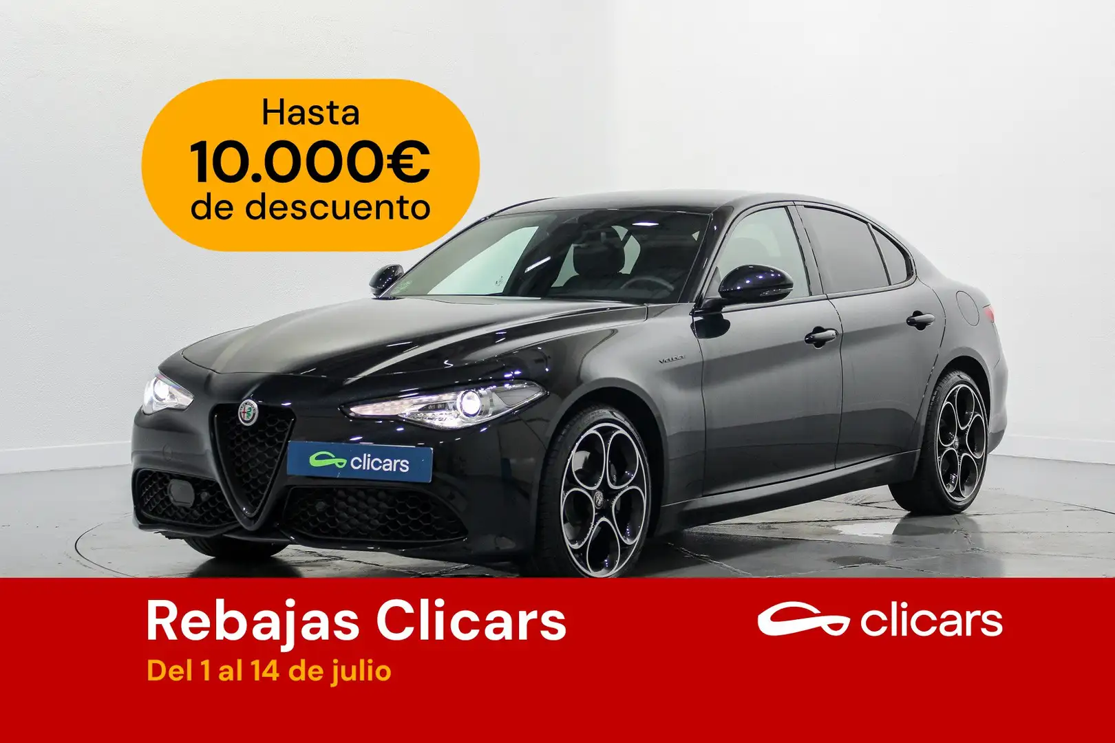 Alfa Romeo Giulia 2.2 Diesel Veloce ATX 210 Noir - 1