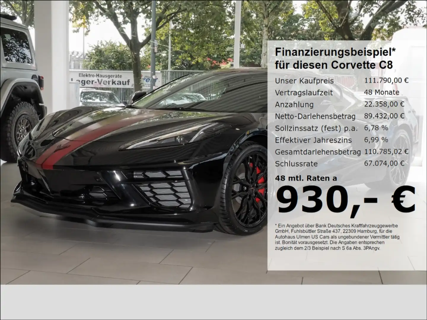 Corvette C8 Stingray 6.2 V8 3LT Lift Magnetic Z51 Strips Compe Negro - 1