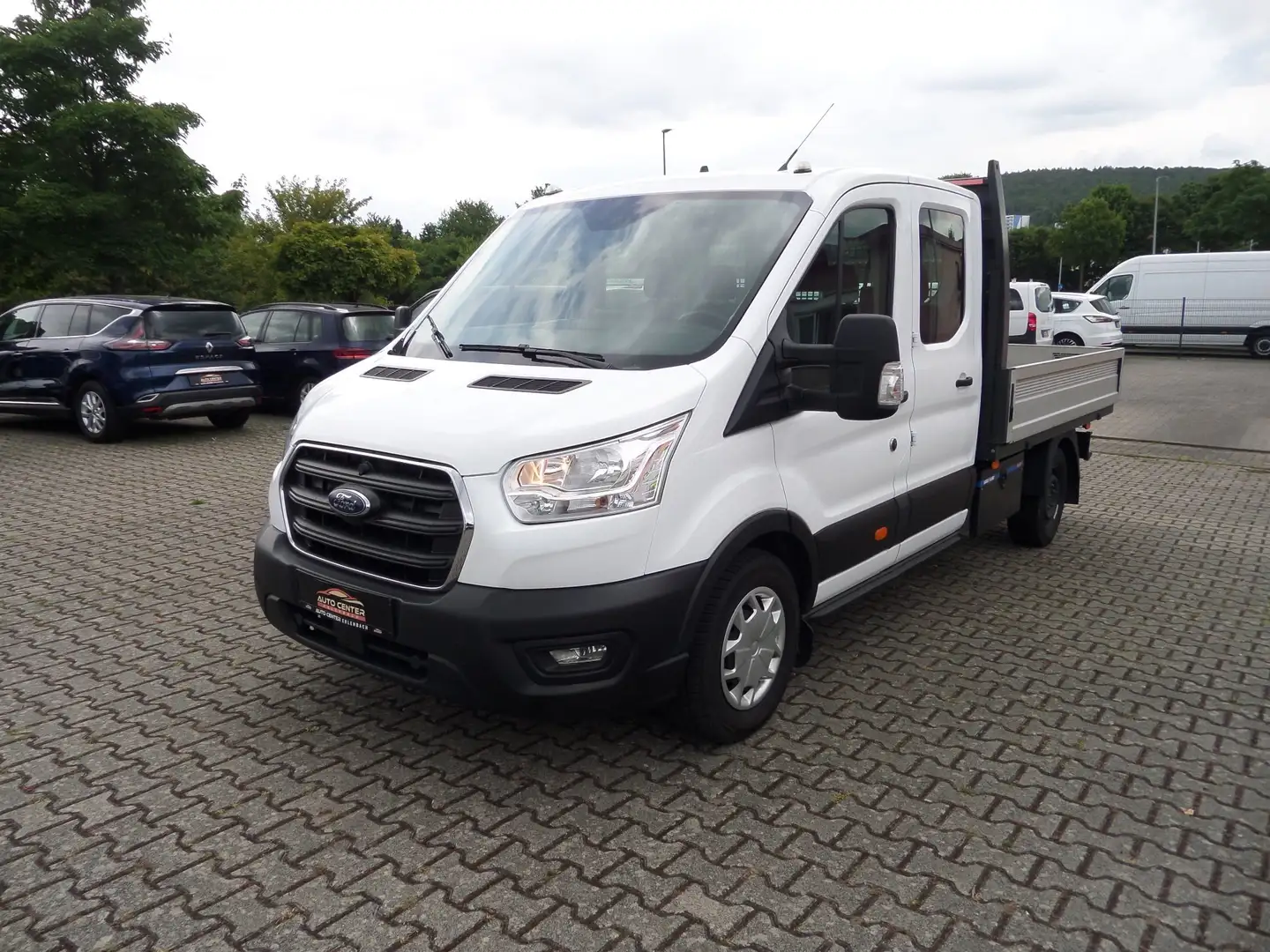 Ford Transit 350 L3 DoKa 6-Sit+Pritsche+AHK+Navi+Standhzg+Klima Bianco - 2