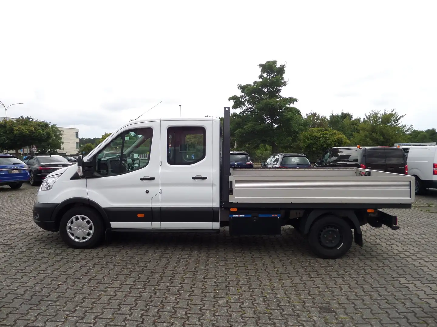 Ford Transit 350 L3 DoKa 6-Sit+Pritsche+AHK+Navi+Standhzg+Klima Bianco - 1