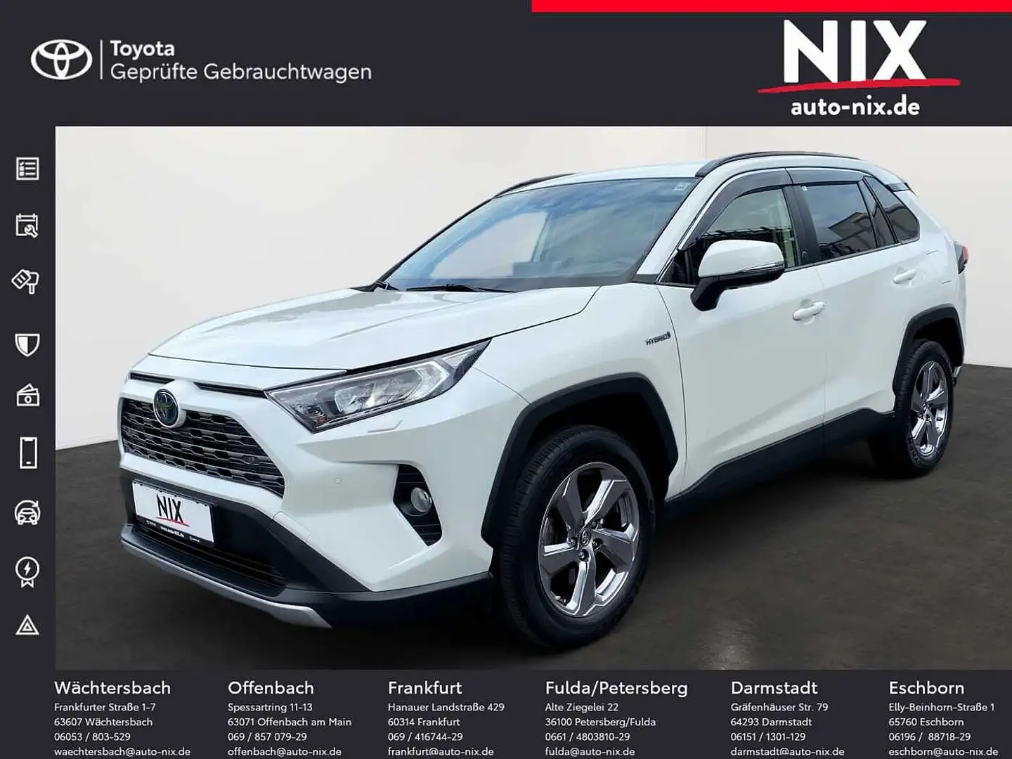 Toyota RAV 4 RAV4 2.5  Hybrid Team D 4x2  AHK NAVI Weiß - 1