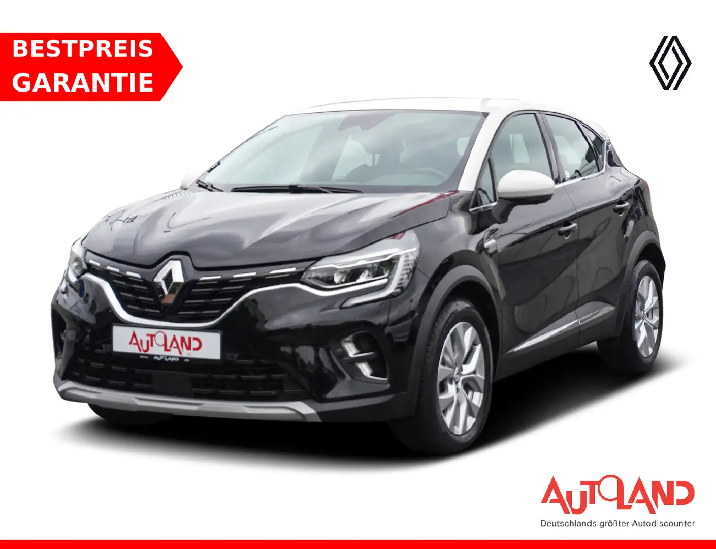 Renault Captur II 1.0 TCE Keyless-Go 360° Teilleder PDC Schwarz - 1