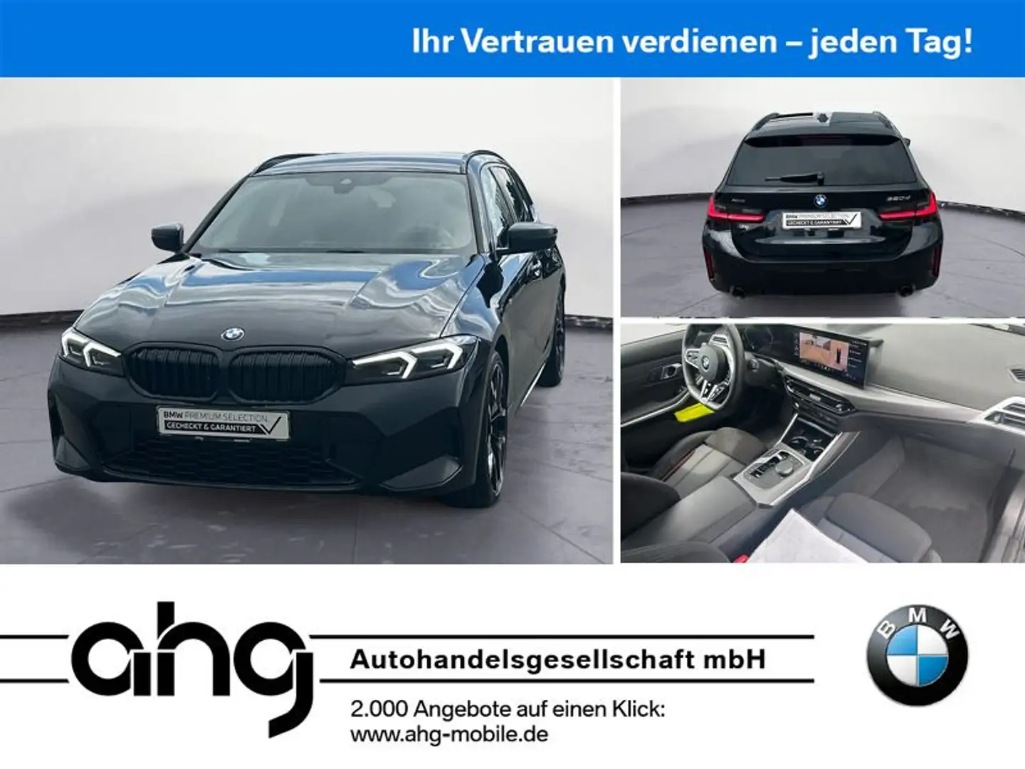 BMW 320 d xDrive Touring Automatic M Sportpaket AHK Schwarz - 1