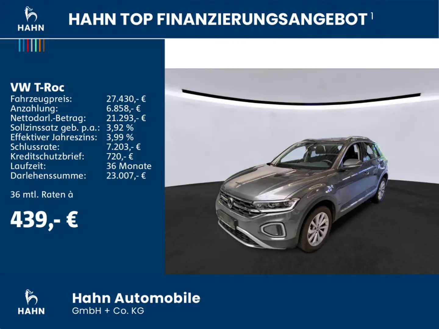 Volkswagen T-Roc 1.5TSI Style ACC AHK Cam LED Navi Sitzheiz Grau - 2