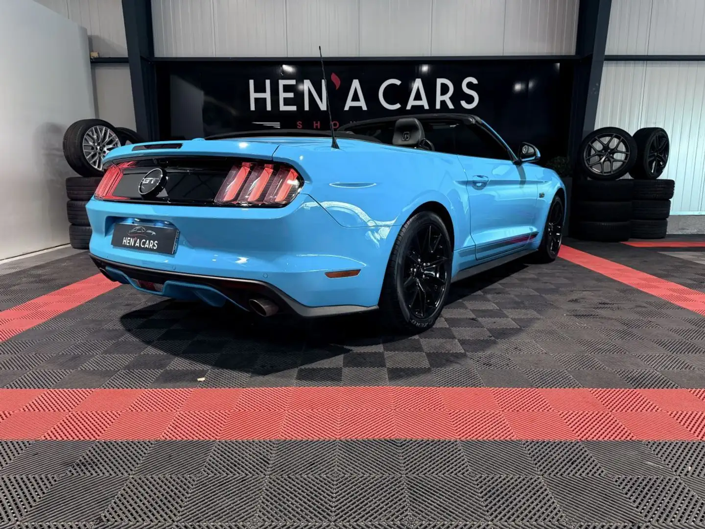 Ford Mustang (6) MALUS INCLUS - Convertible V8 BVA6 GT Bleu - 2