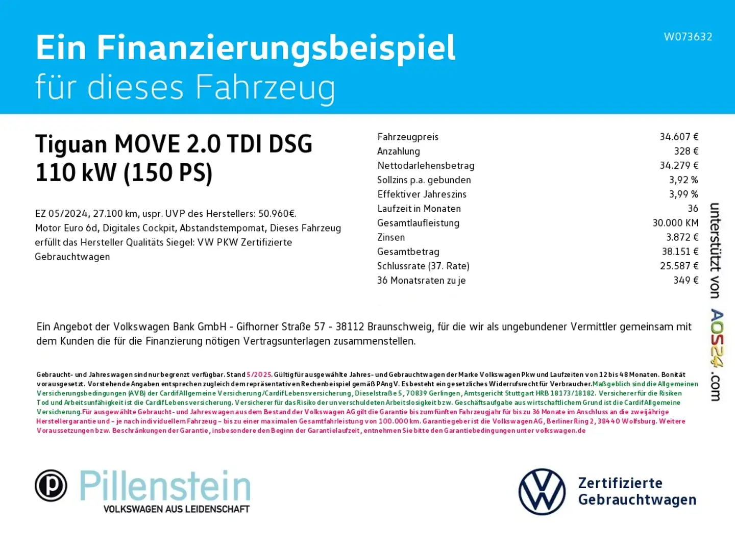 Volkswagen Tiguan MOVE 2.0 TDI DSG MATRIX-LED AHK ACC NAVI Grau - 2