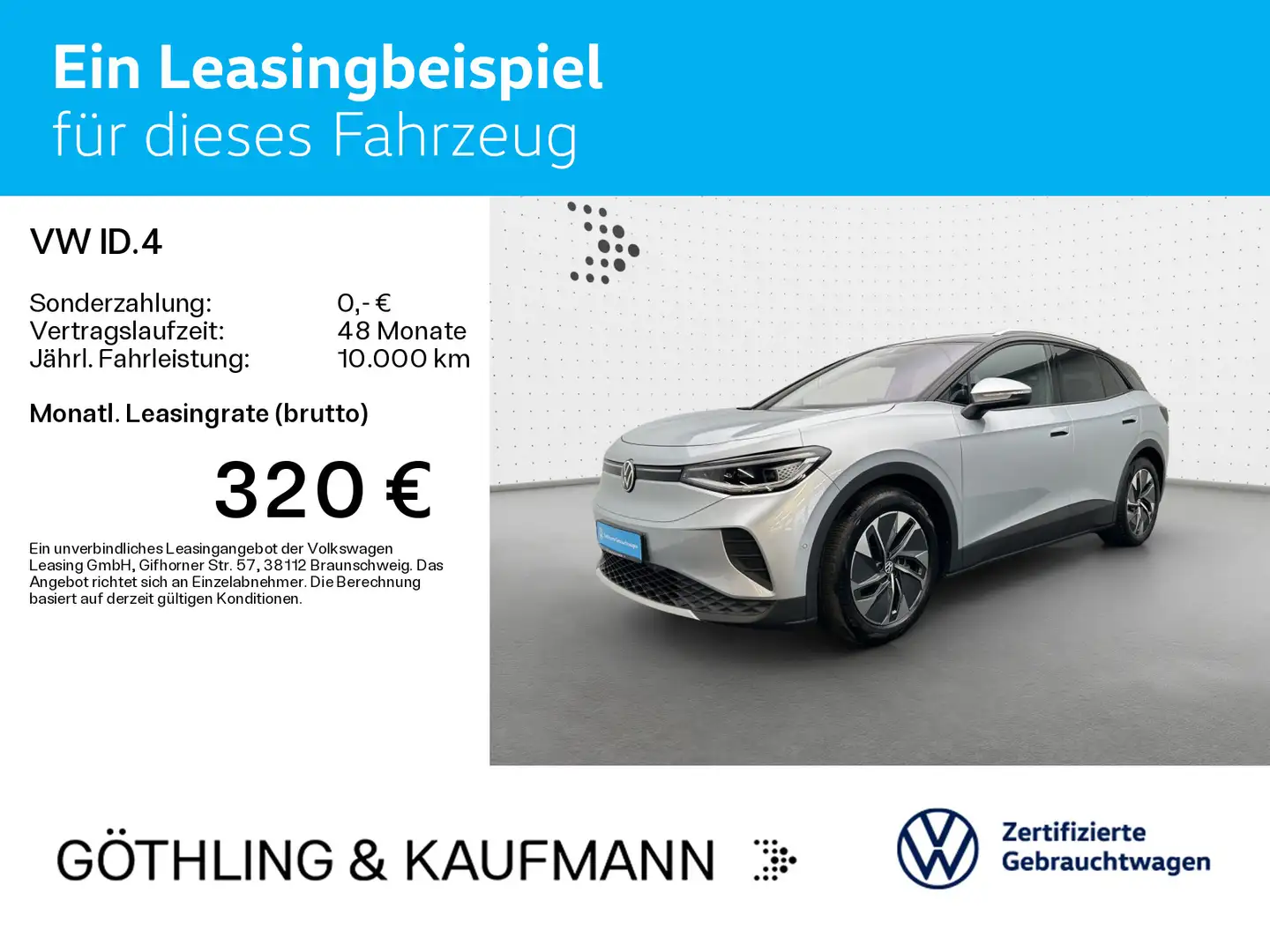 Volkswagen ID.4 Pure*NAVI*AHK*KAM*Wärmepumpe*IQ-Light*Assis Silber - 2