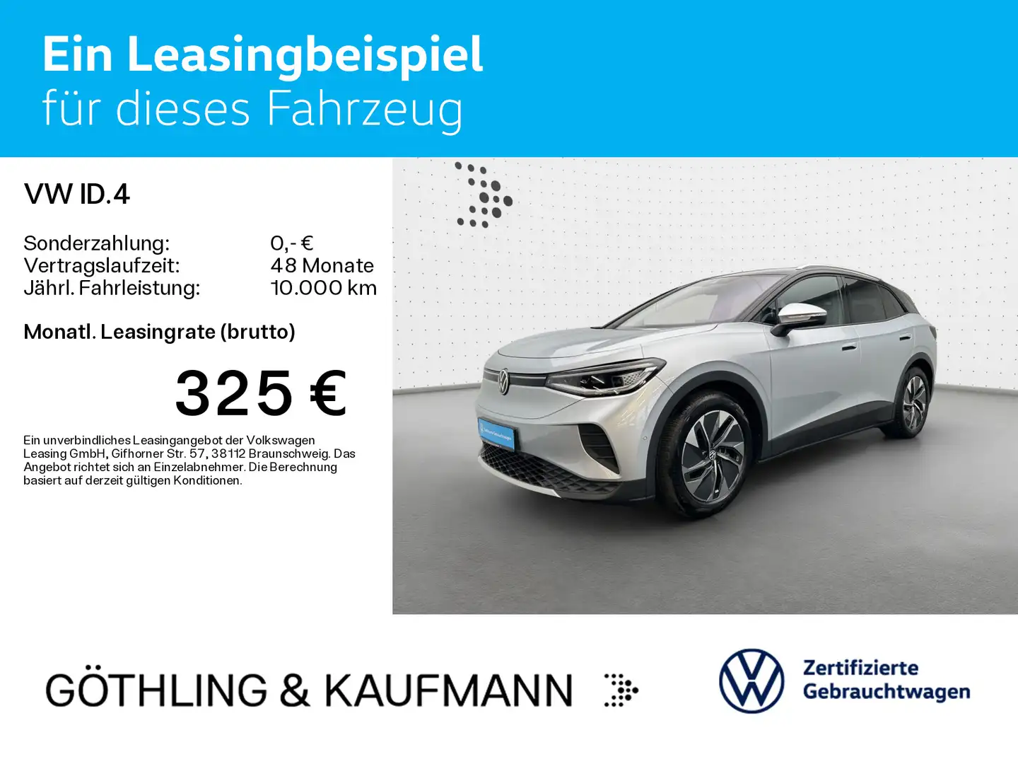 Volkswagen ID.4 Pure*NAVI*AHK*KAM*Wärmepumpe*IQ-Light*Assis Silber - 2