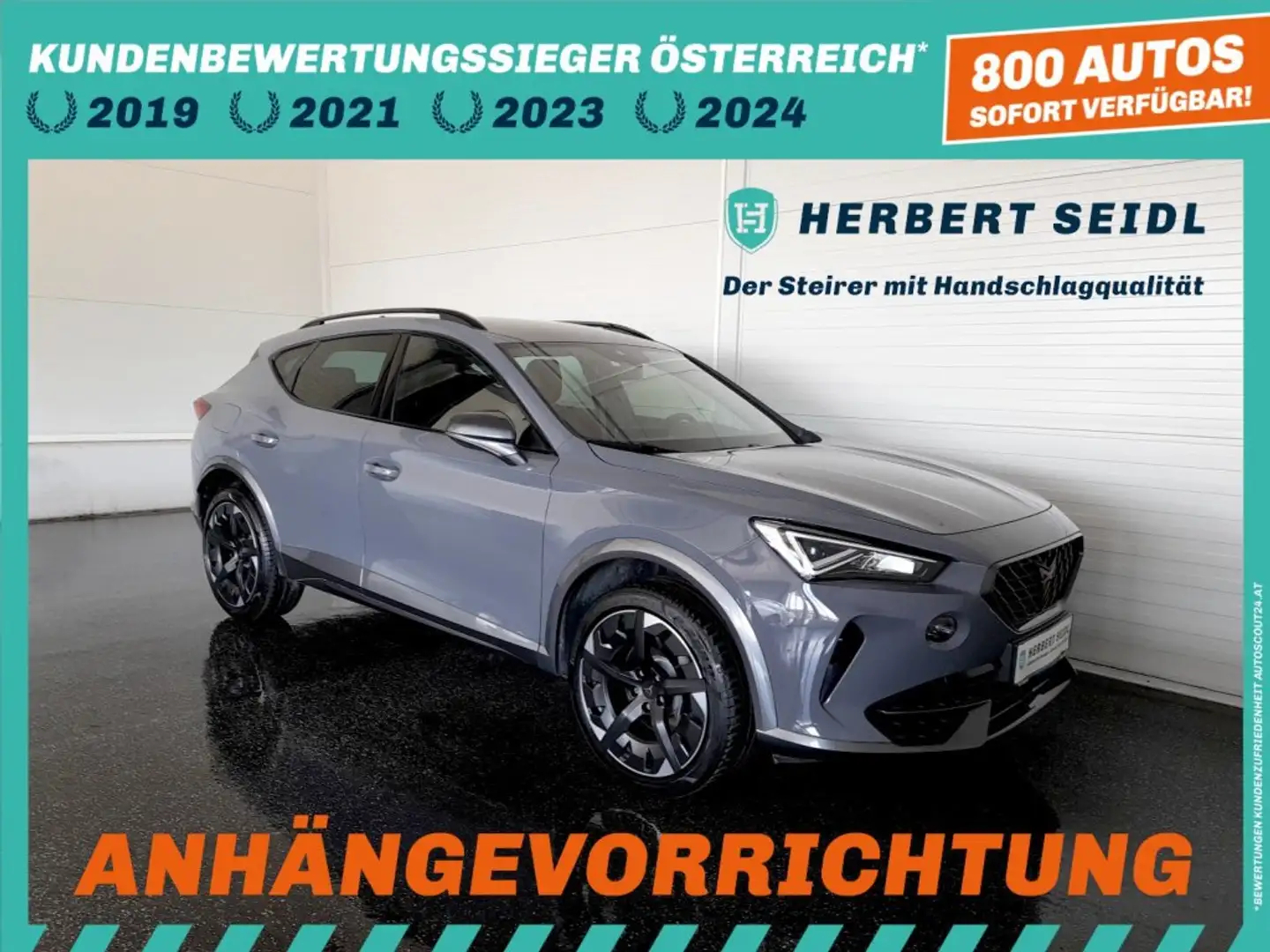 CUPRA Formentor 4X4 2,0 TDI DSG *19 ZOLL / VOLL-LED MIT FLA / VIRTUELL / NAVI / AHV & KAMERA / ACC / KEYLESS* Grau - 1