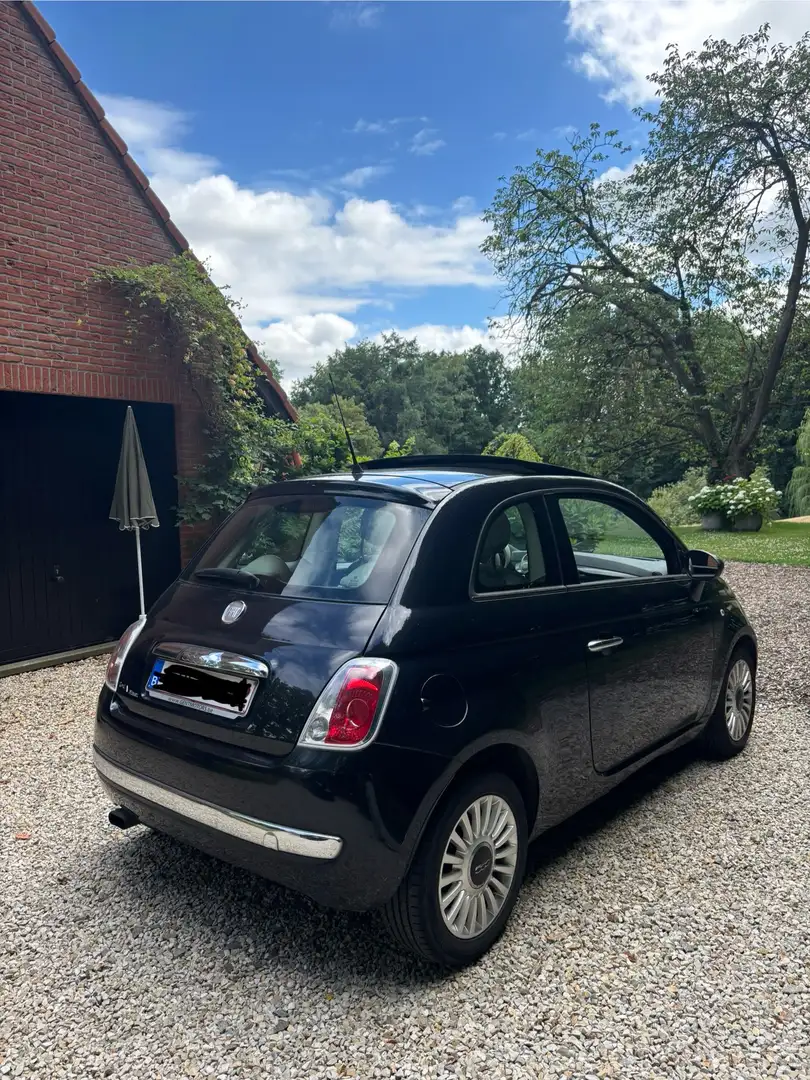 Fiat 500 Noir, toit ouvrant - 1