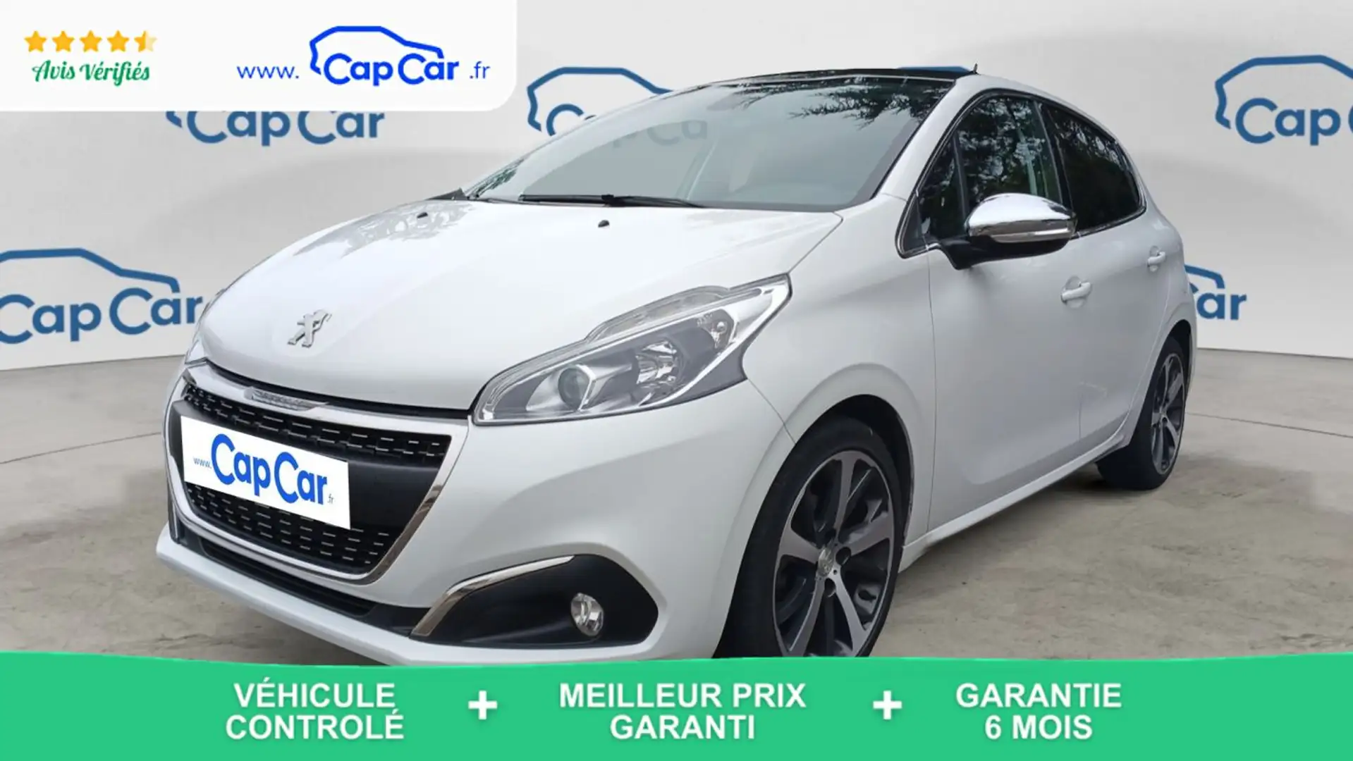 Peugeot 208 1.6 BlueHdi 120 Feline Blanc - 1