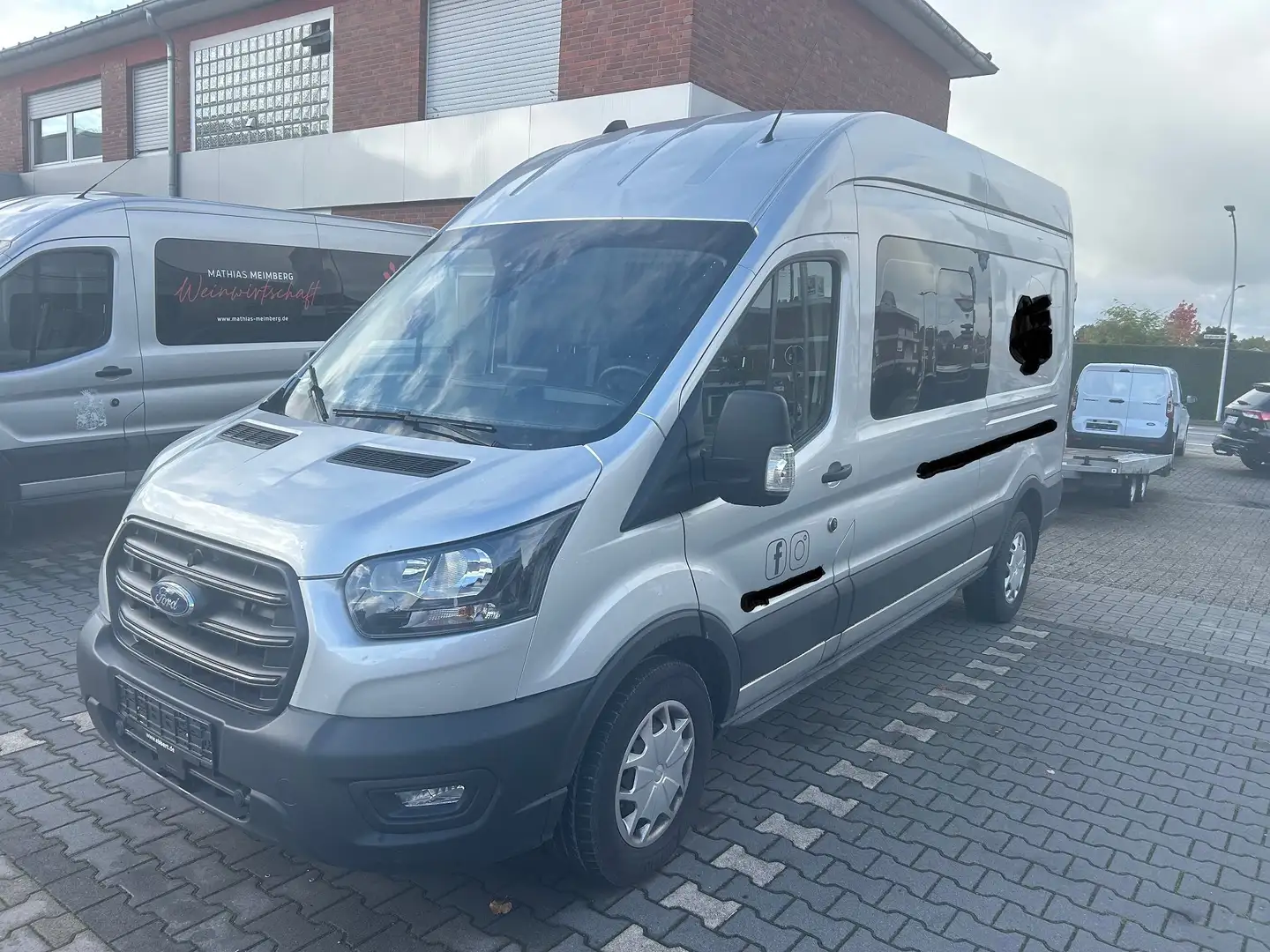 Ford Transit 350 L3 Limited Doppelkabine i.Ka Silber - 1