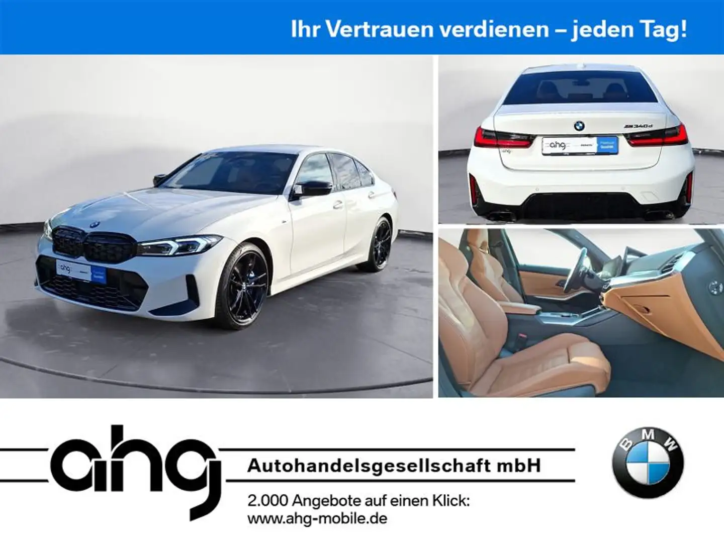 BMW M340d xDrive Auto Innovationsp. Sport Aut. HIFI Weiß - 1