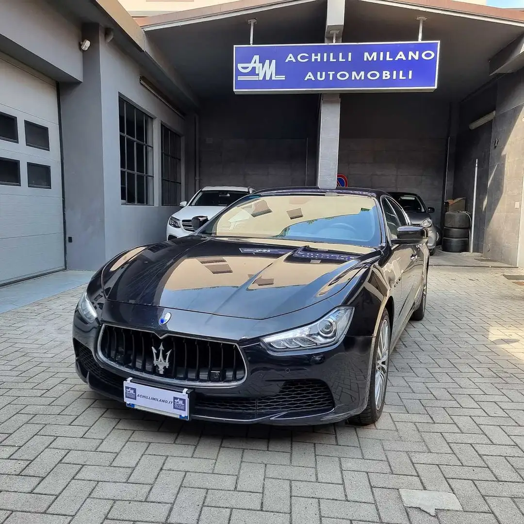 Maserati Ghibli . IVA 22% Leasing V6 total black solo 40.000km Schwarz - 2