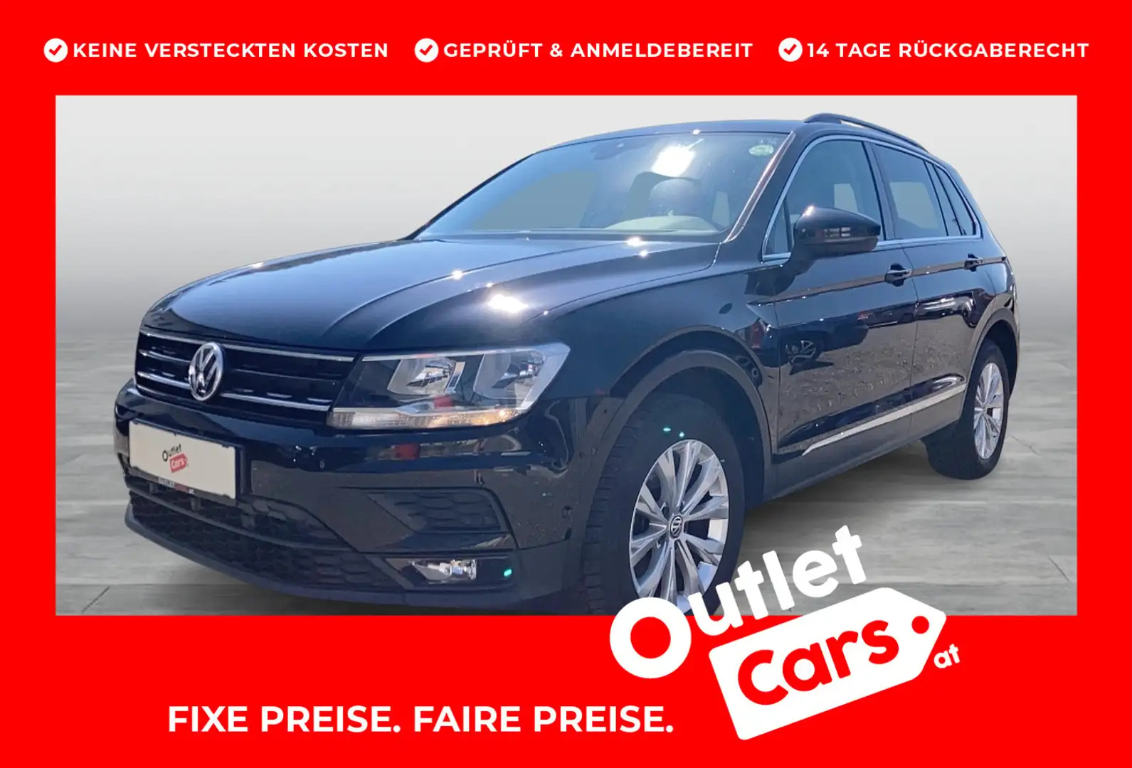 Volkswagen Tiguan Comfortline TDI SCR 4MOTION Schwarz - 1