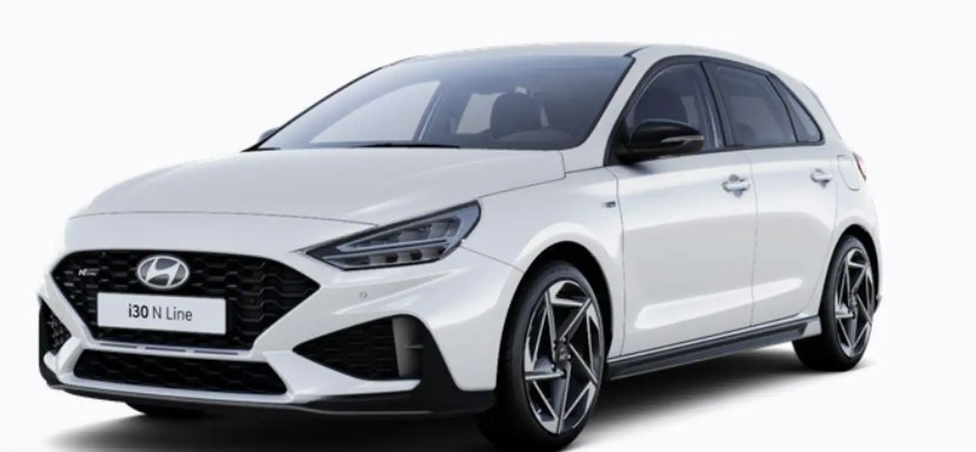 Hyundai i30 N Line 1.6 DCT*LED*Navi*Shzg*PDC*Cam*ACC*18Z 11... Weiß - 1