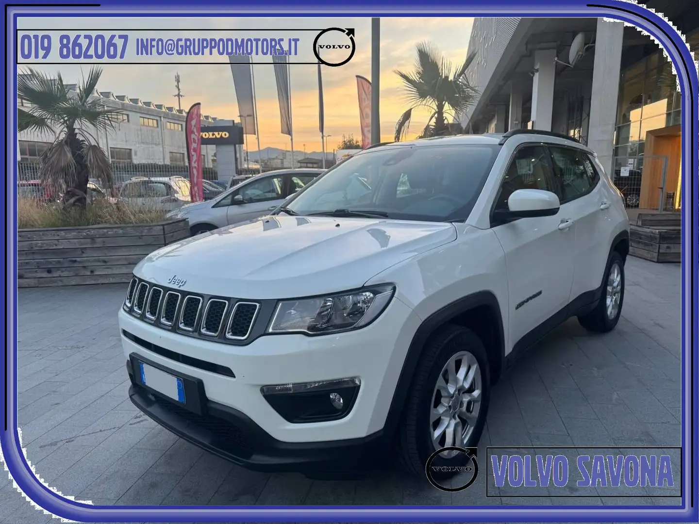 Jeep Compass 1.3 Turbo Longitude 2wd 130cv-UniPropr IVA ESPOSTA Weiß - 1