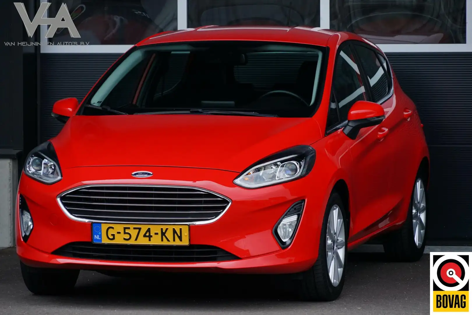 Ford Fiesta 1.0 EcoBoost Titanium, trekhaak, CarPlay, cruise Rouge - 1
