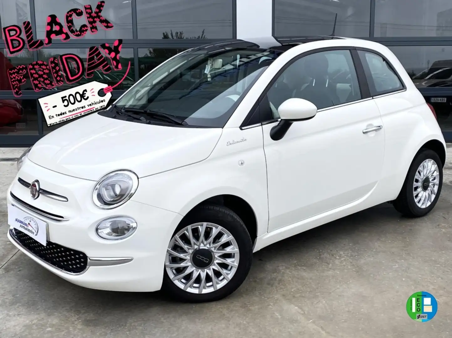 Fiat 500 1.0 Hybrid Dolcevita 52kW Wit - 2