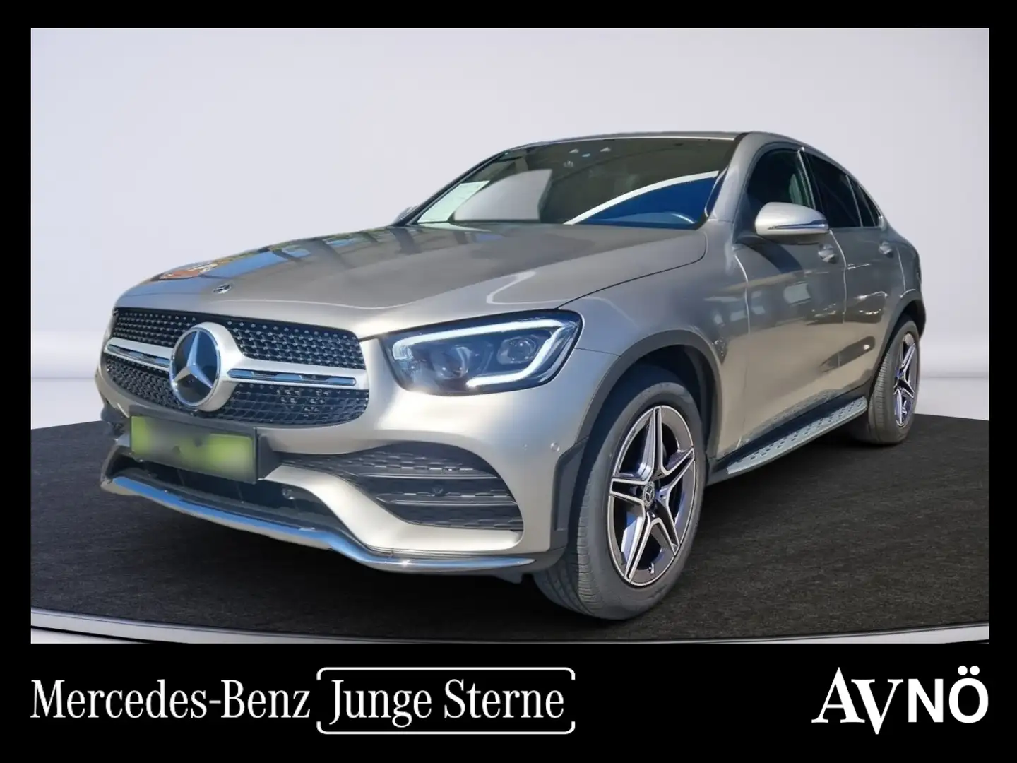 Mercedes-Benz GLC 220 d 4M COUPE AMG LINE  SD AHK LEDER Silber - 1
