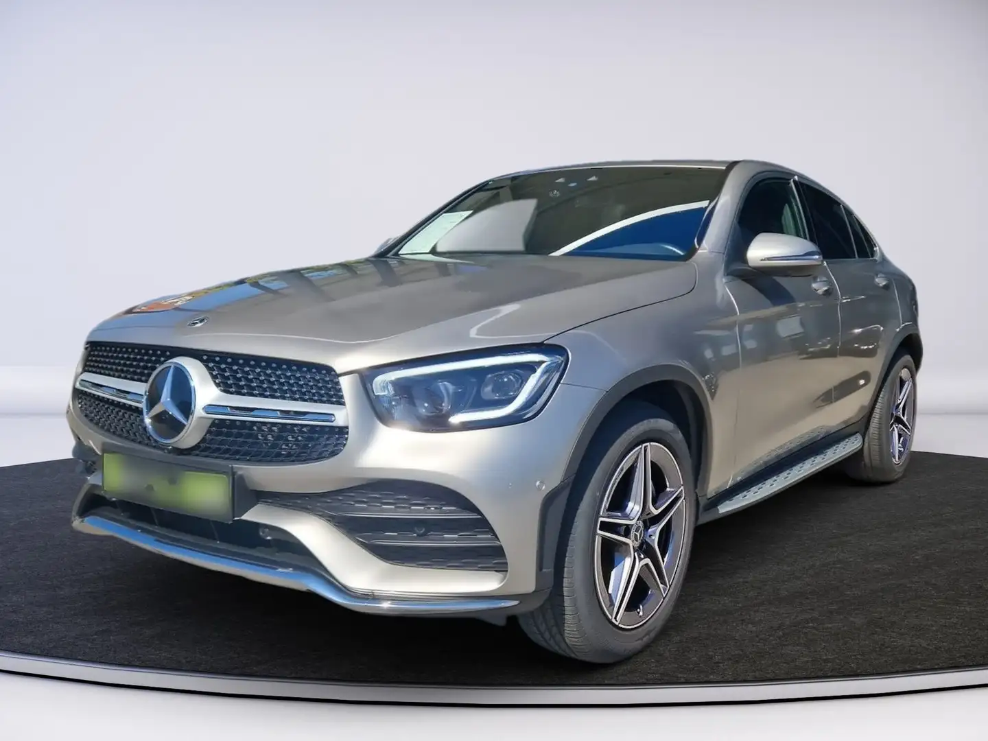 Mercedes-Benz GLC 220 d 4M COUPE AMG LINE  SD AHK LEDER Silber - 2