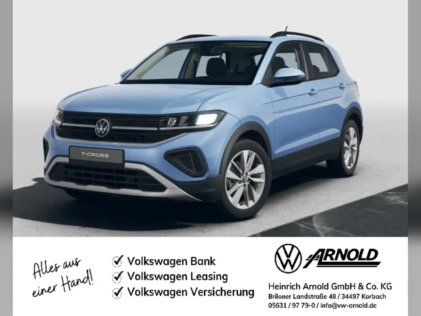 Volkswagen T-Cross Life 1.0 l TSI OPF  7-Gang-DSG Blau - 1