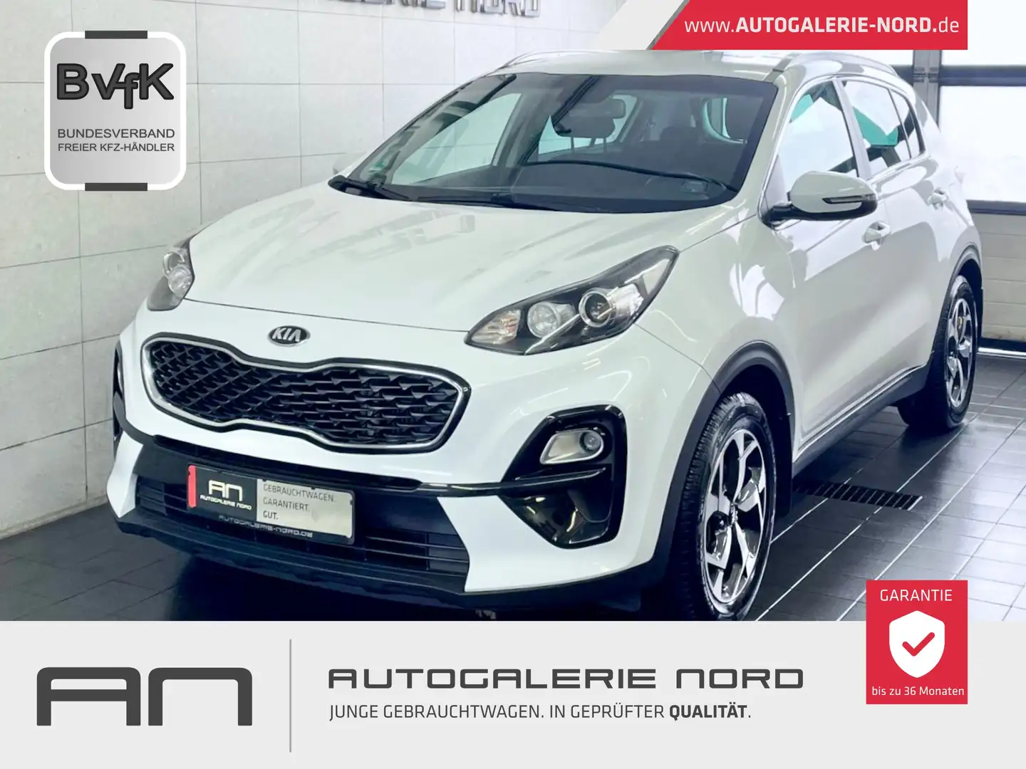 Kia Sportage Attract Navi+Keyless+Sitzheizung+Carrera-Weiß Weiß - 1