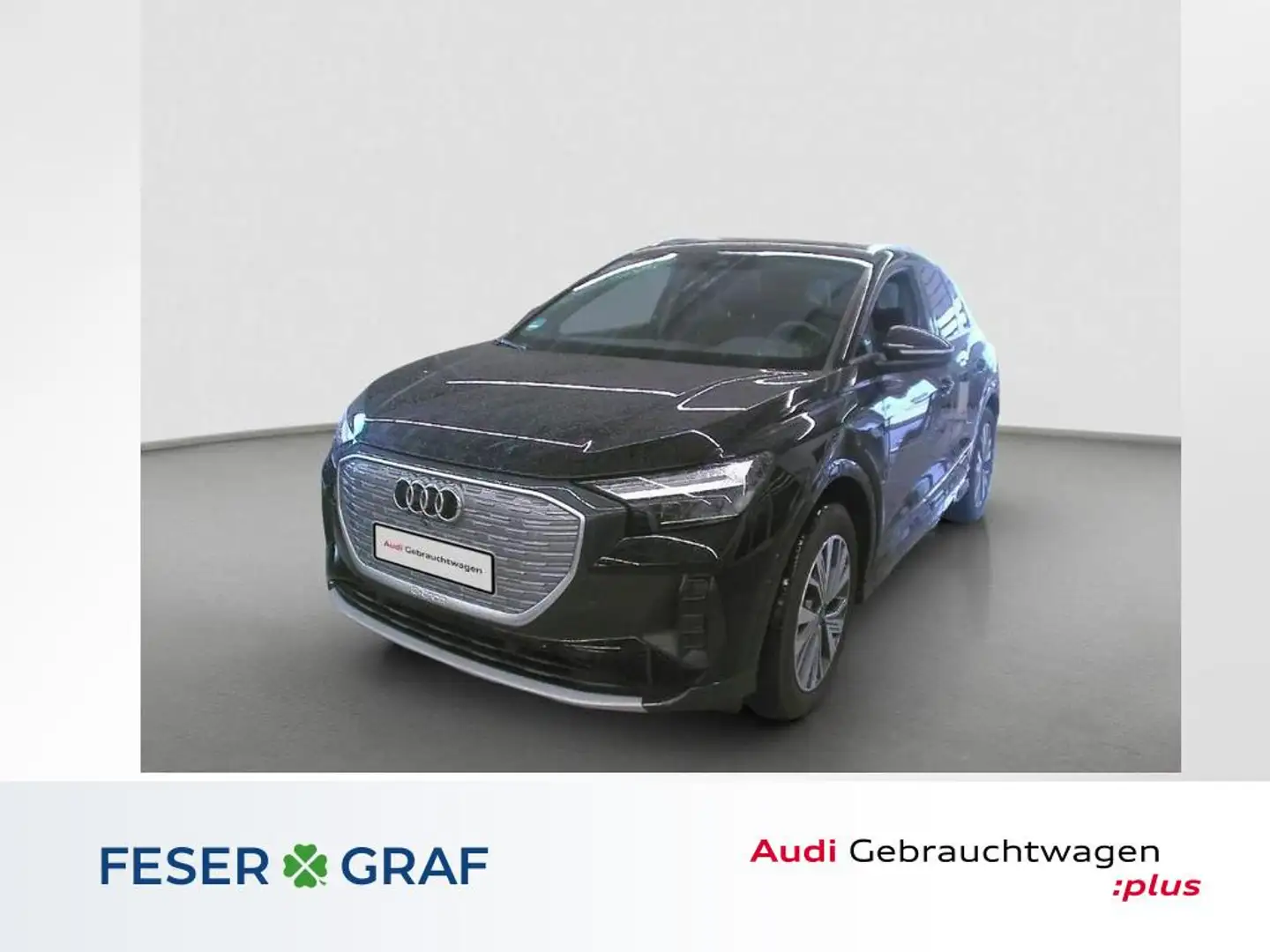Audi Q4 e-tron 55 e-tron Leder/ACC/AHK/R-Kamera/Audi Sound/19 Zol Schwarz - 1
