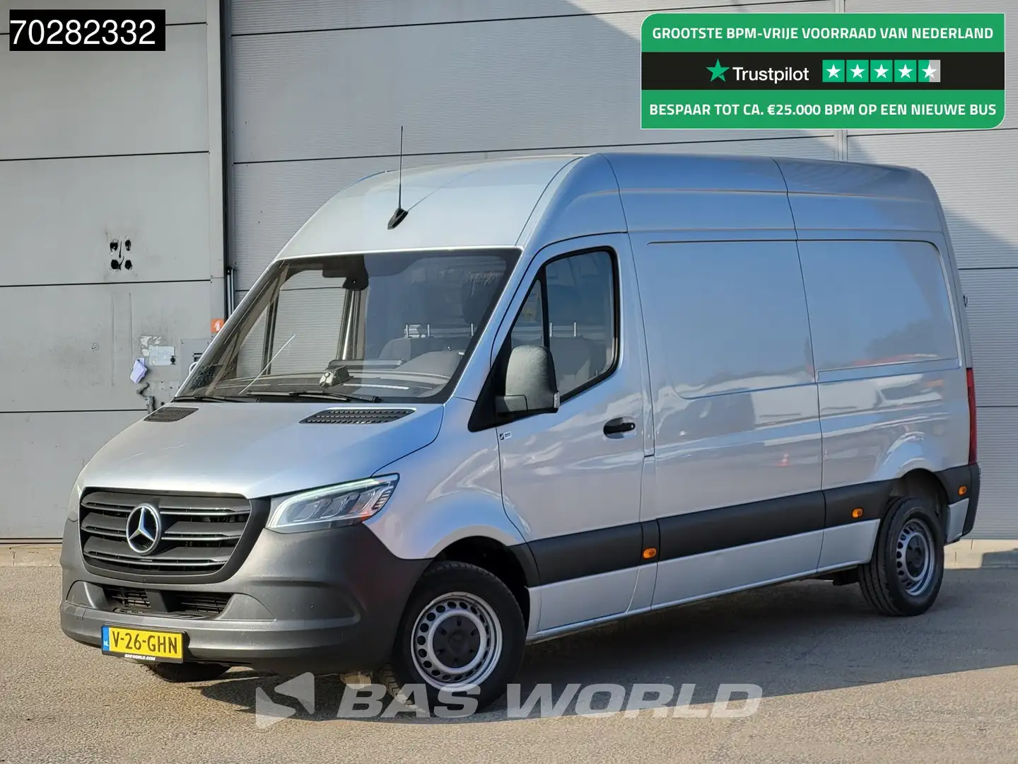 Mercedes-Benz Sprinter 314 CDI L2H2 140PK LED Airco Cruise Camera MBUX L2 Grijs - 1