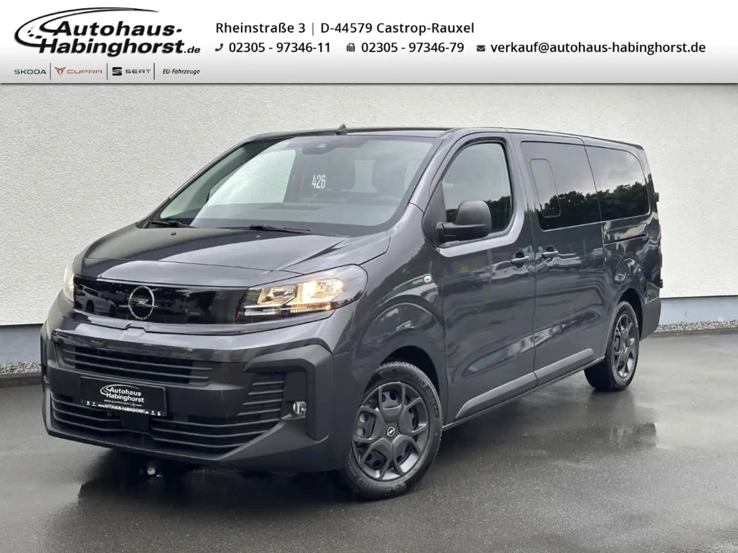 Opel Vivaro Lang 2.0D Aut. 9-Sitzer Nav AHK Kamera Climatr. Šedá - 1