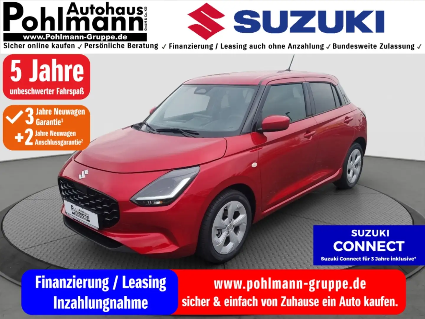 Suzuki Swift 1.2 HYBRID Comfort LED DAB SHZ Keyless Entry Keyle Rot - 1