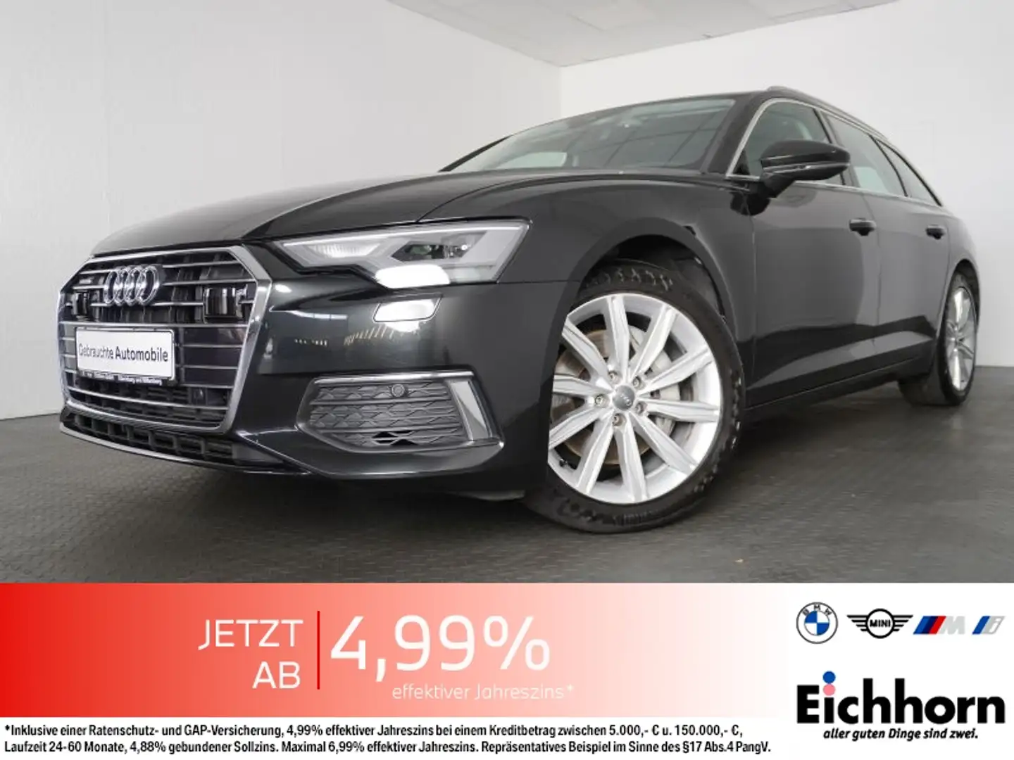 Audi A6 Avant 45 TDI quattro *PGSD.AHK.NAVI* Grijs - 1