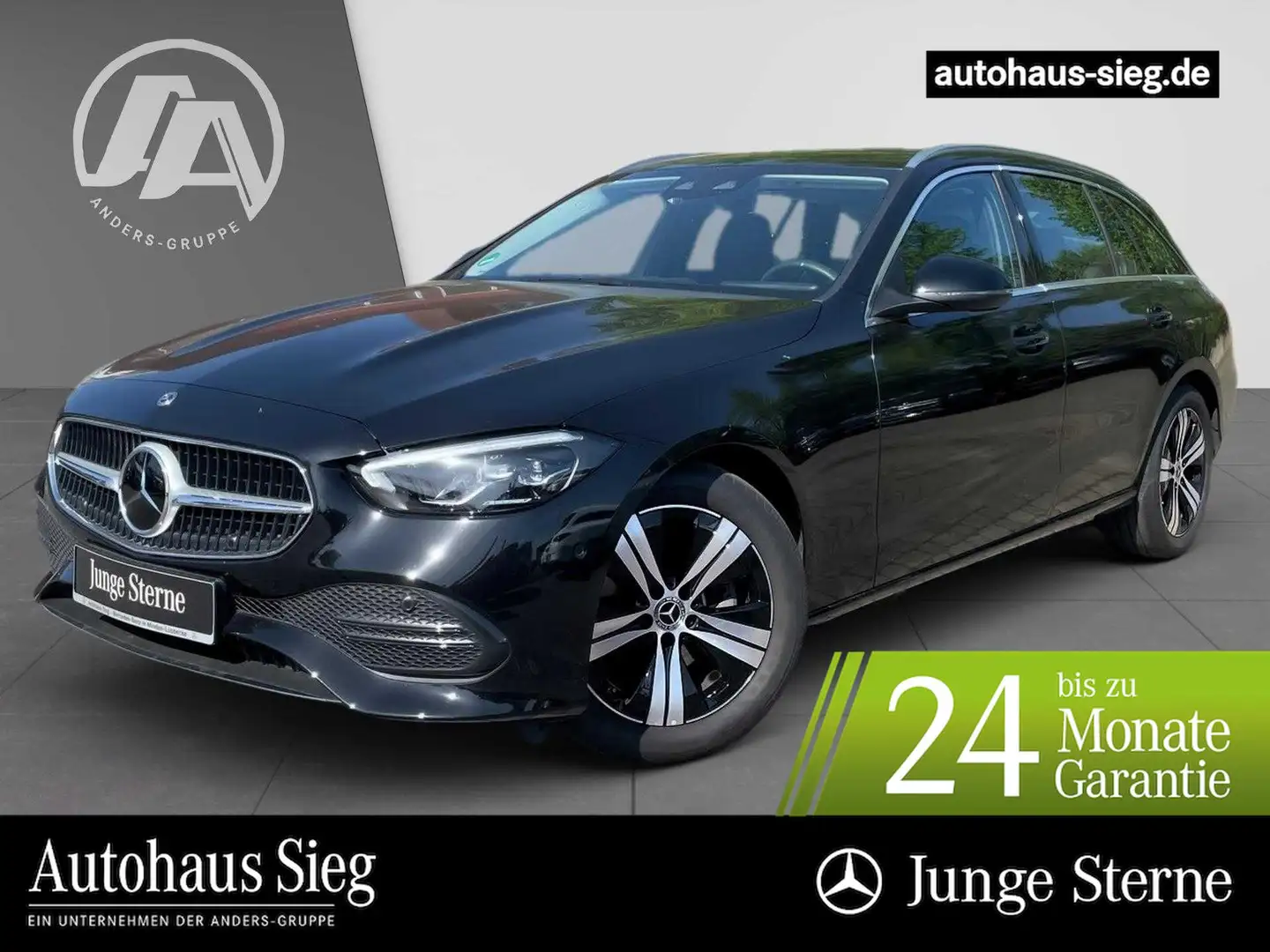 Mercedes-Benz C 180 T Avantgarde Adv+MBUX+Distr+LED+Kamera+AHK Schwarz - 1