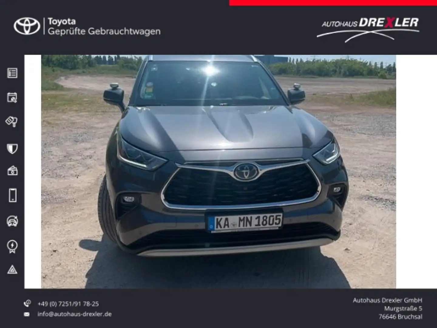 Toyota Highlander 2.5-l Hybrid Luxury Grau - 1