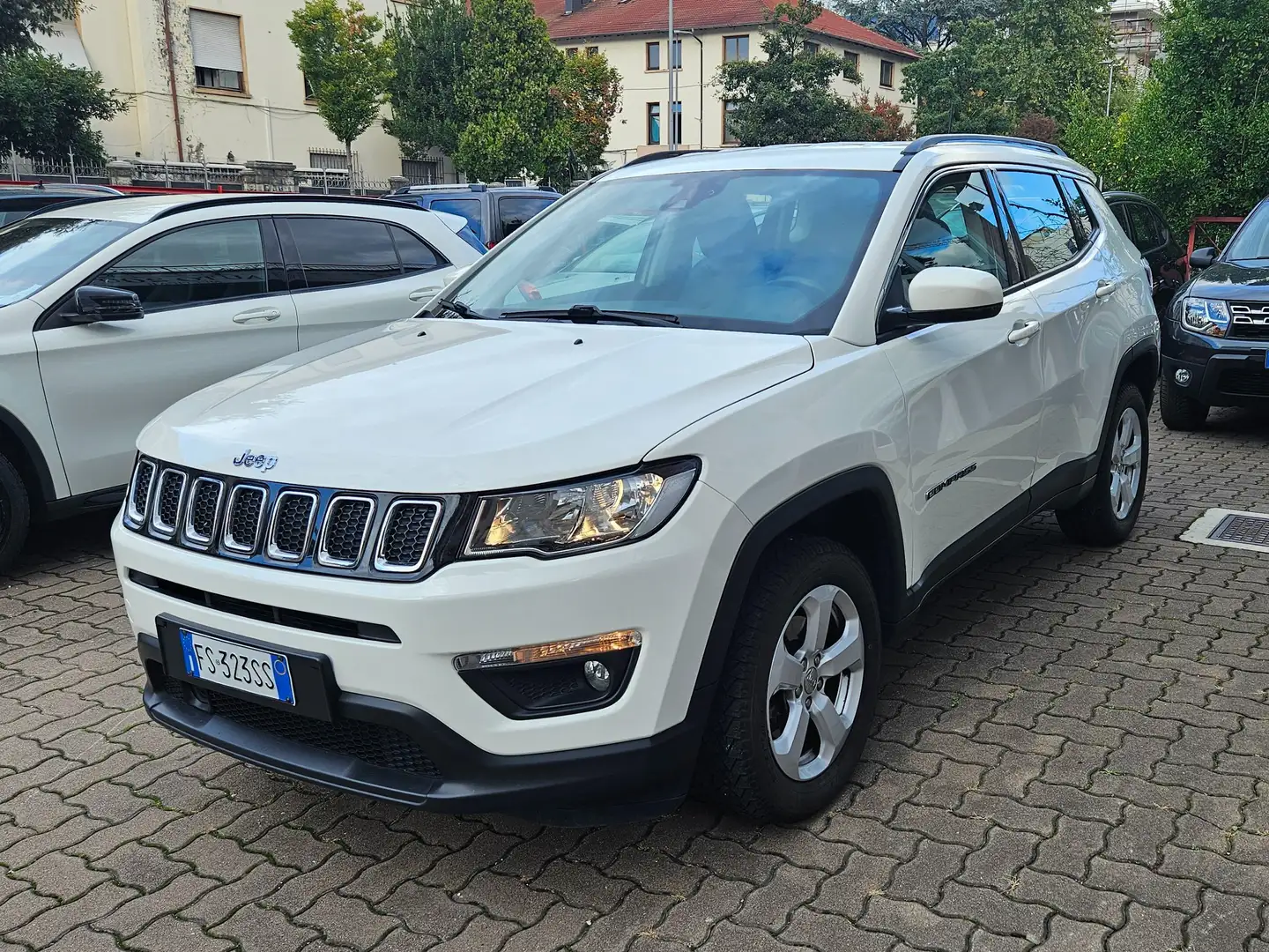 Jeep Compass 2.0 mjt Longitude 4wd 140cv auto CAMERA-NAVY- Blanco - 2