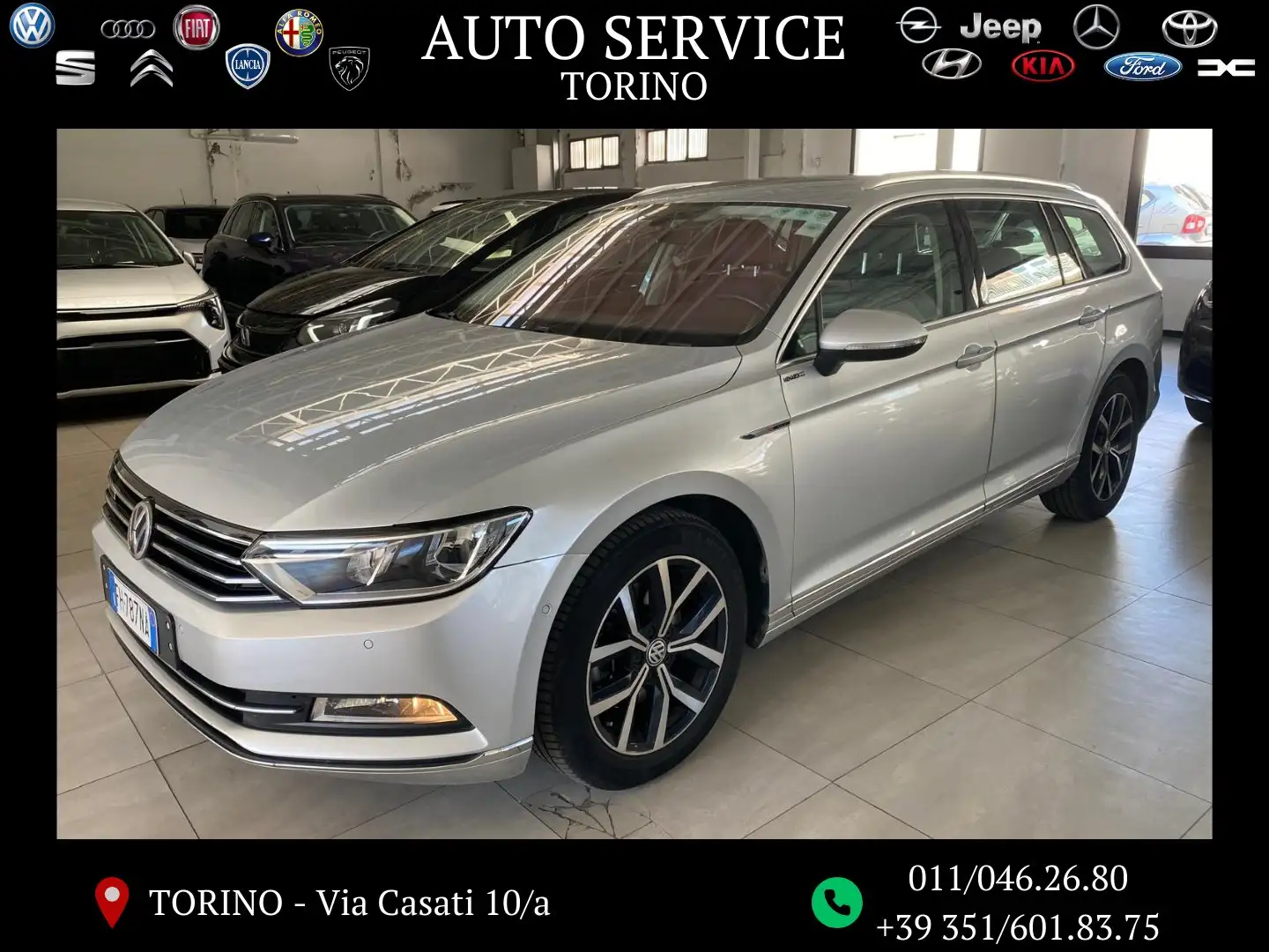 Volkswagen Passat Variant Passat Variant 2.0 tdi Highline 4motion 190cv dsg Argento - 1