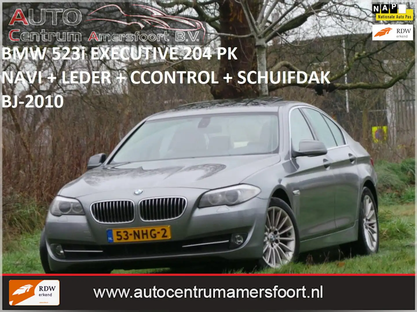 BMW 523 5-serie 523i Executive ( INRUIL MOGELIJK ) Grijs - 1