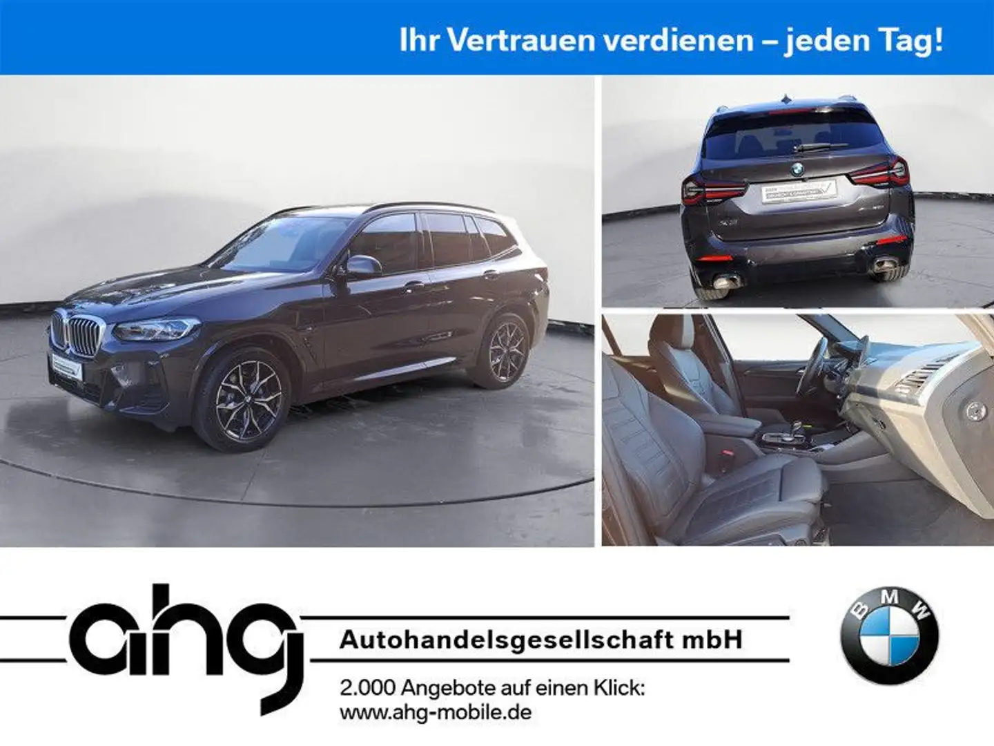 BMW X3 xDrive30i M Sport Laser AHK ACC Pano HiFi RFK Grau - 1
