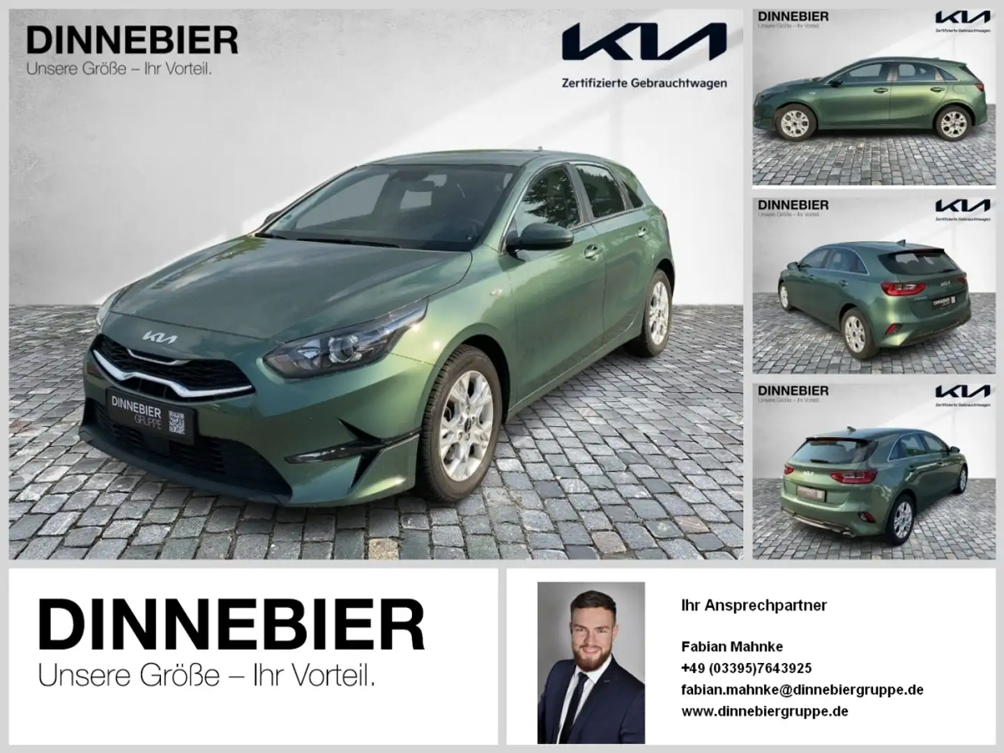 Kia Ceed / cee'd CEED 1.5T Vision Navi+Kamera+SHZ+Klimaautom. Groen - 1
