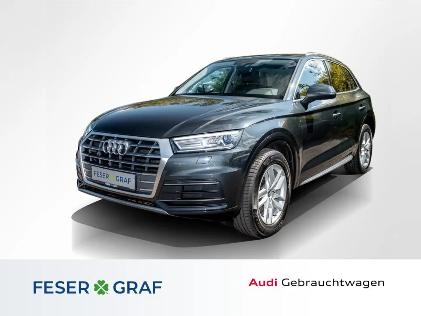 Audi Q5 35 TDI qu. S tronic sport /Xenon/Navi/AHK/PDC+ Grijs - 1