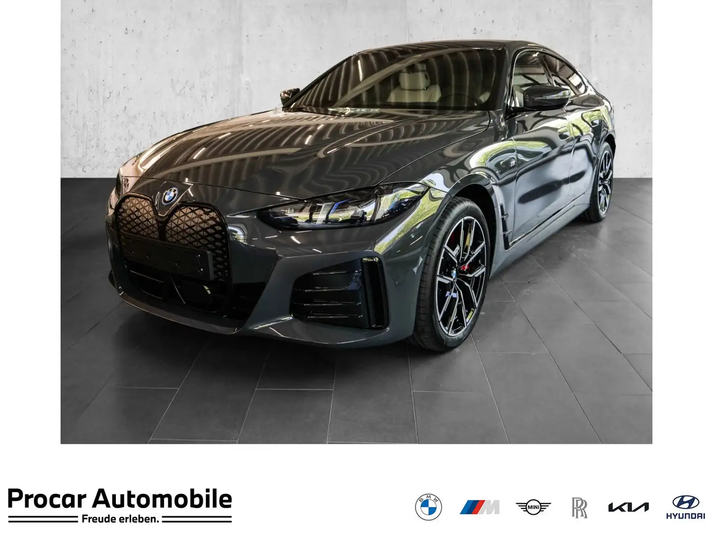 BMW i4 eDrive40 M Sport ACC AHK RFK NAVI Standh. LM Grau - 1