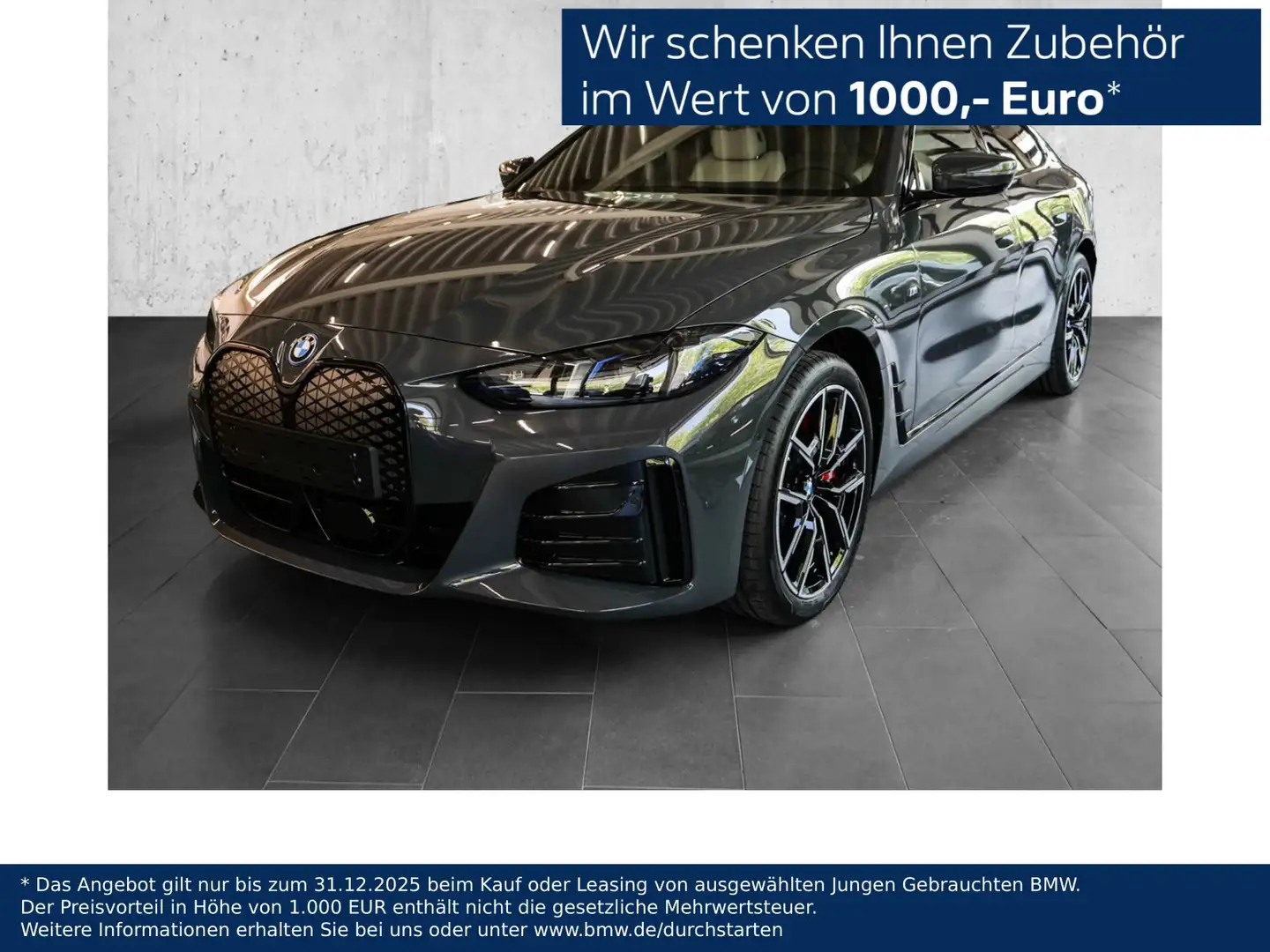 BMW i4 eDrive40 M Sport ACC AHK RFK NAVI Standh. LM Grau - 1