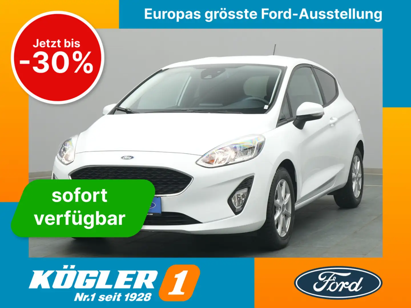 Ford Fiesta Cool&Connect 95PS/Technik&Winter-Paket Wit - 1