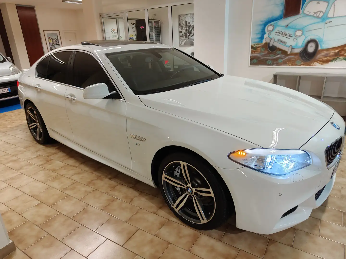 BMW 520 Serie 5 F10 Berlina 520d Msport Bianco - 1