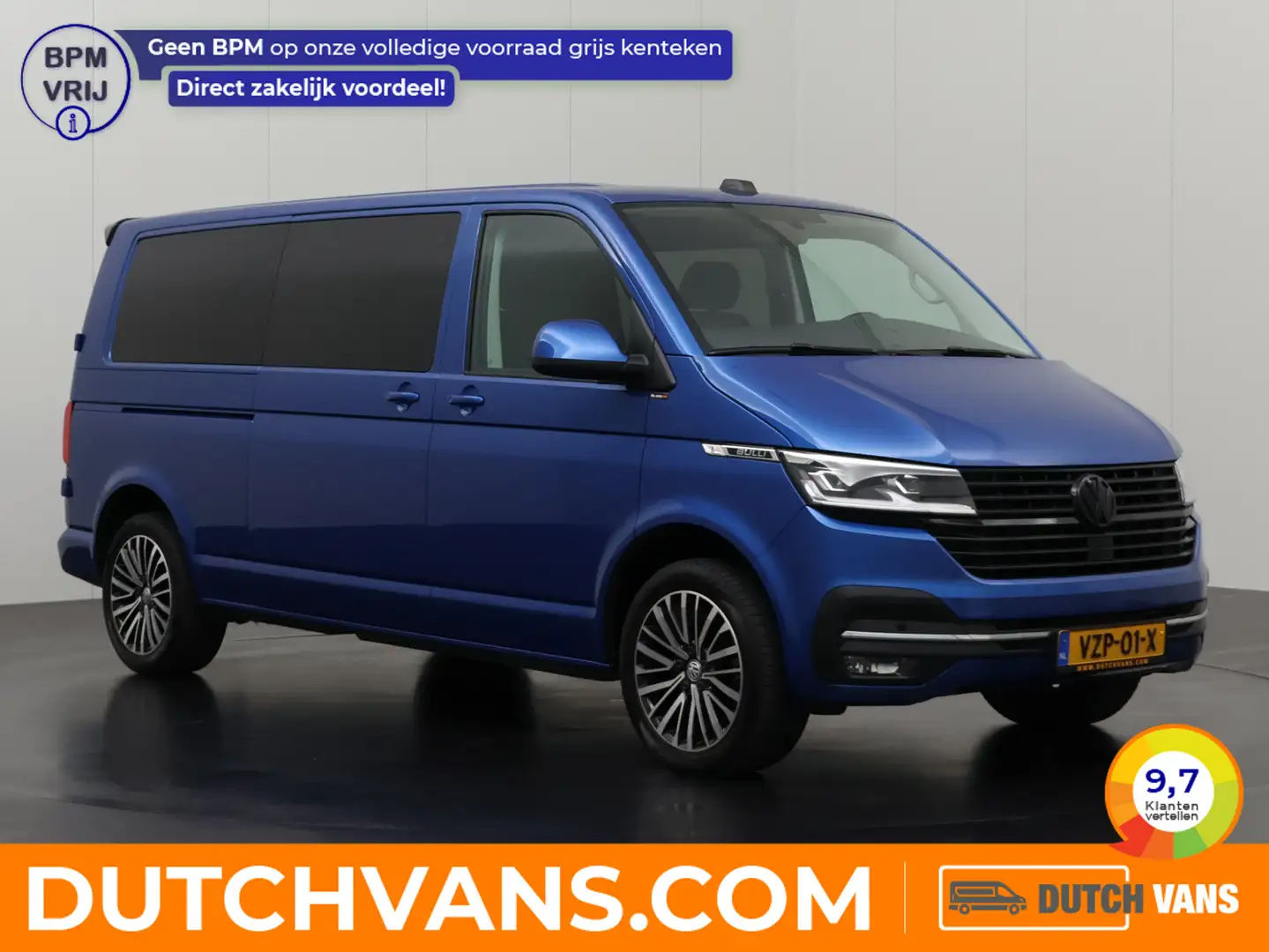 Volkswagen T6.1 Transporter 2.0TDI 204PK DSG Automaat Bulli Dubbele Cabine | L Bleu - 1