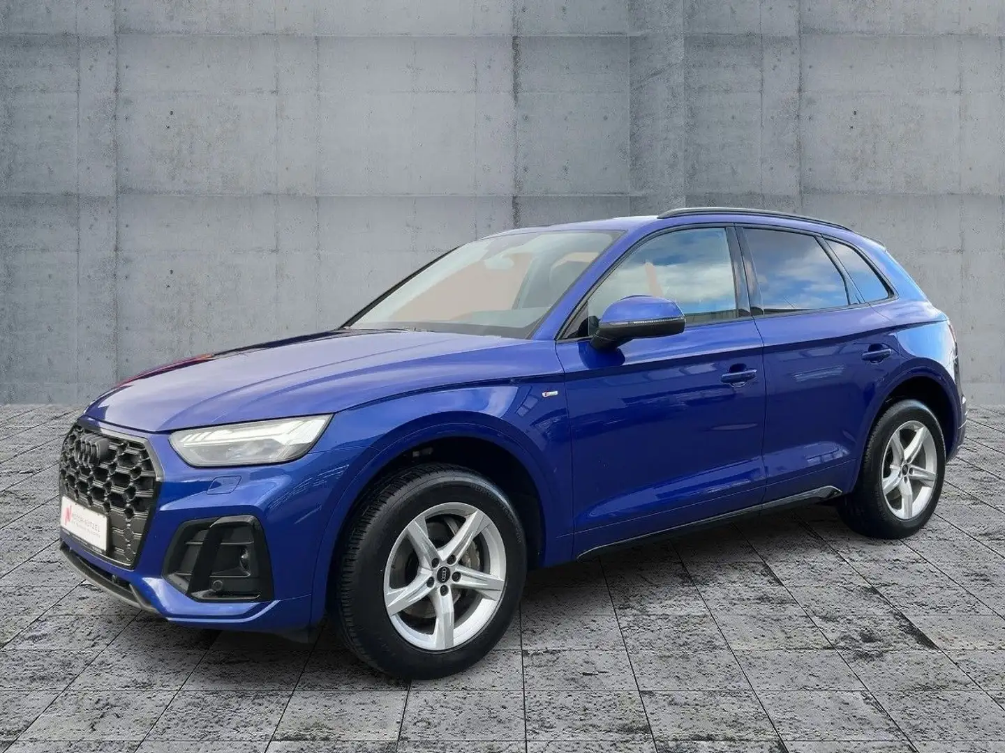 Audi Q5 45 TFSI QU S-TR S-LINE MATRIX+NAVI+RFK+ACC Blau - 2