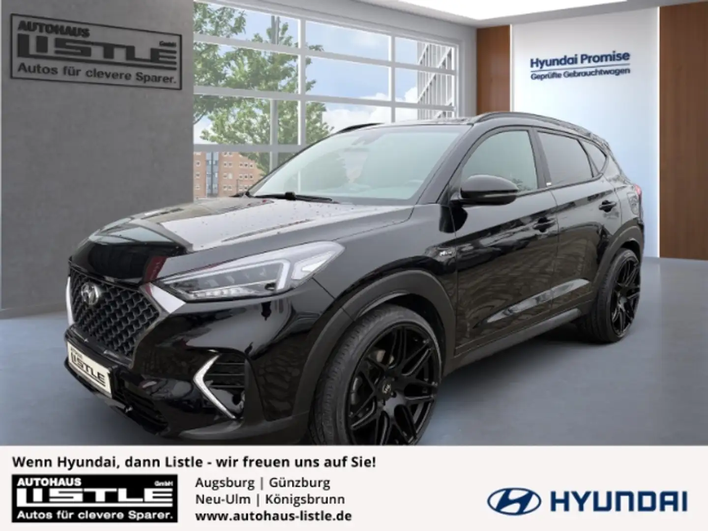 Hyundai TUCSON N Line Mild-Hybrid 4WD +NAVI+KLIMA+RFK+PDC+UVM+ Noir - 1