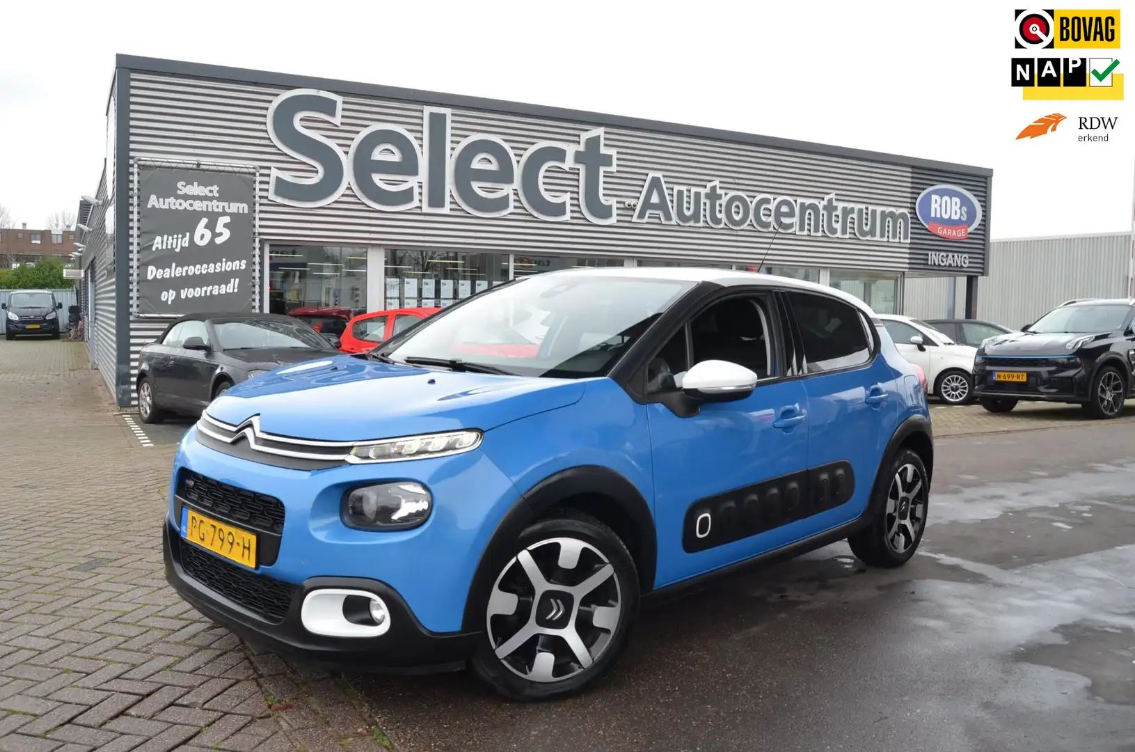 Citroen C3 1.2 Shine| NL AUTO|DISTR.RIEM GEDAAN|CARPLAY|17"VE Blauw - 1